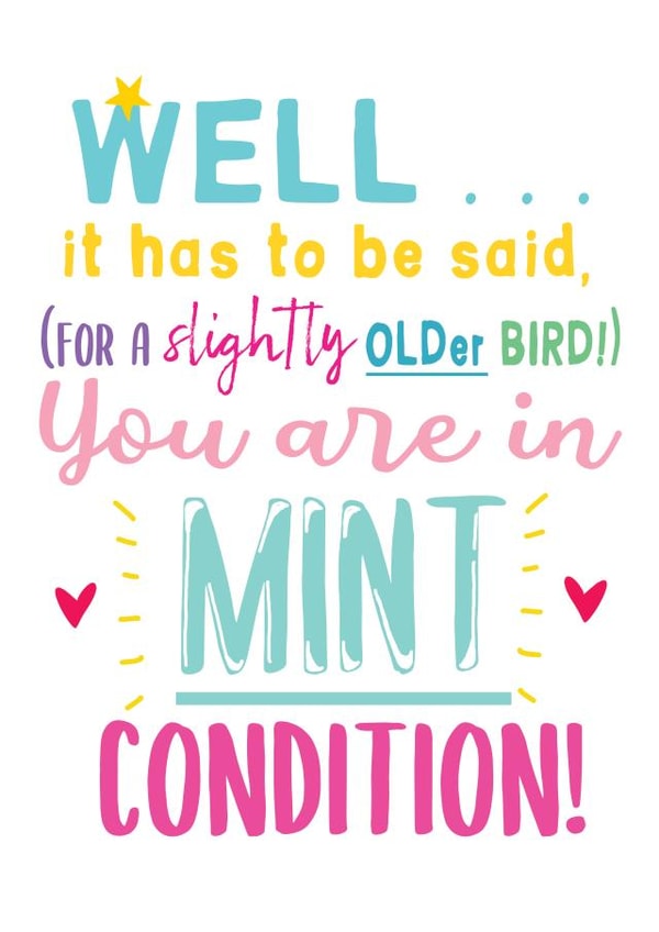 older bird Birthday Card 19521 created by The Inker's Boudoir