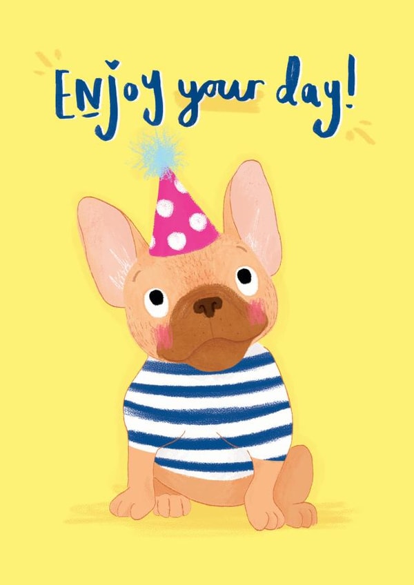 frenchie bull dog Birthday Card 19861 created by Rachel Suzanne