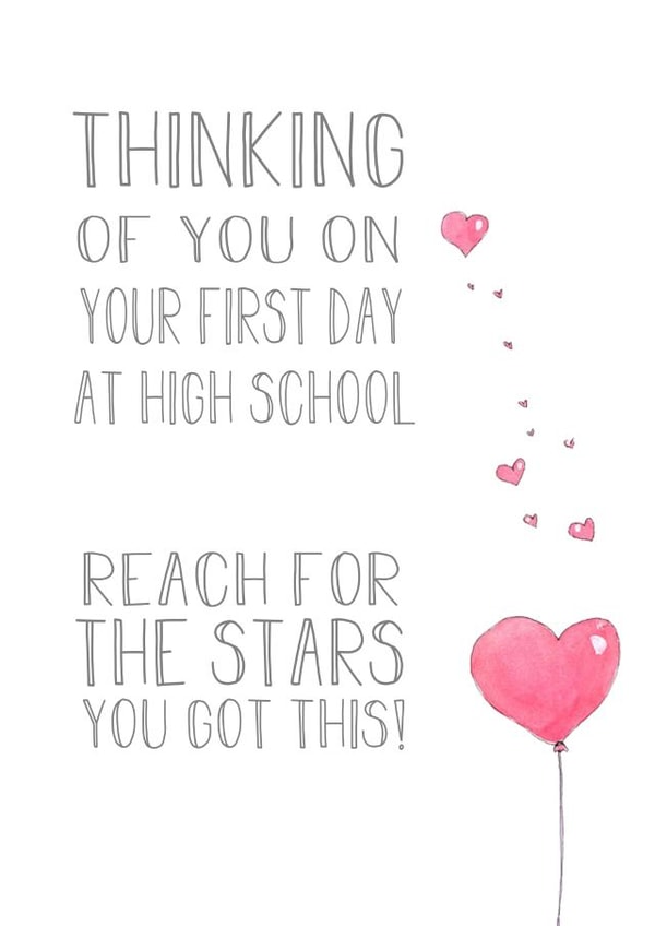 backtoschool thinking of you Good Luck Card 20176 created by LuluMooch