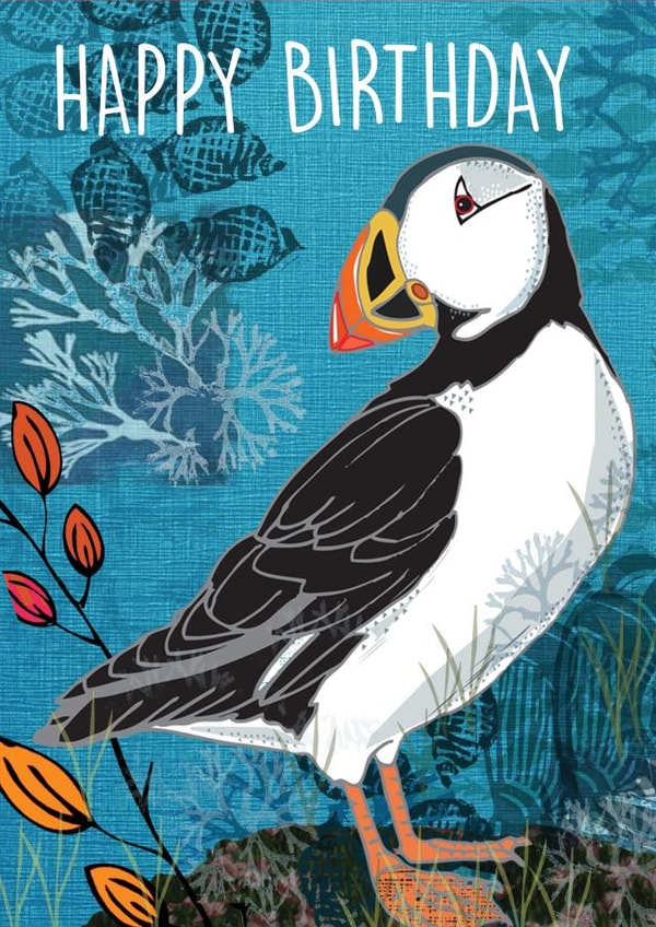 puffin bird Birthday Card 2343 created by Rocket68