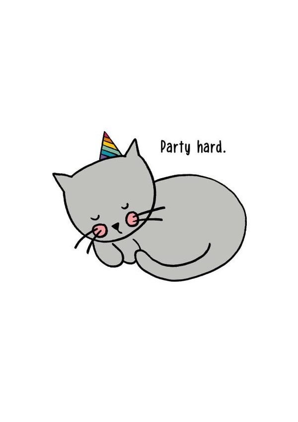 cat pet Birthday Card 3910 created by Wink Design - Michelle Roberts