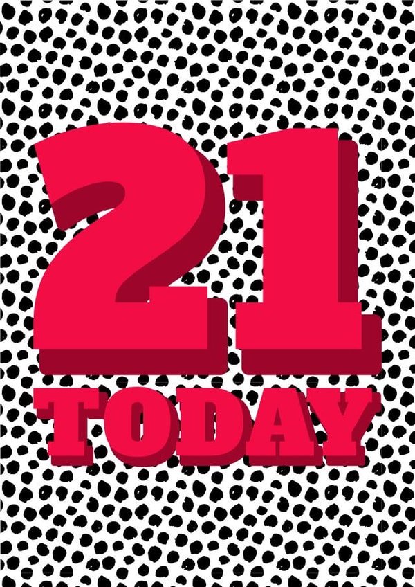 21 21st Birthday Card 15401 created by Speckled Wren