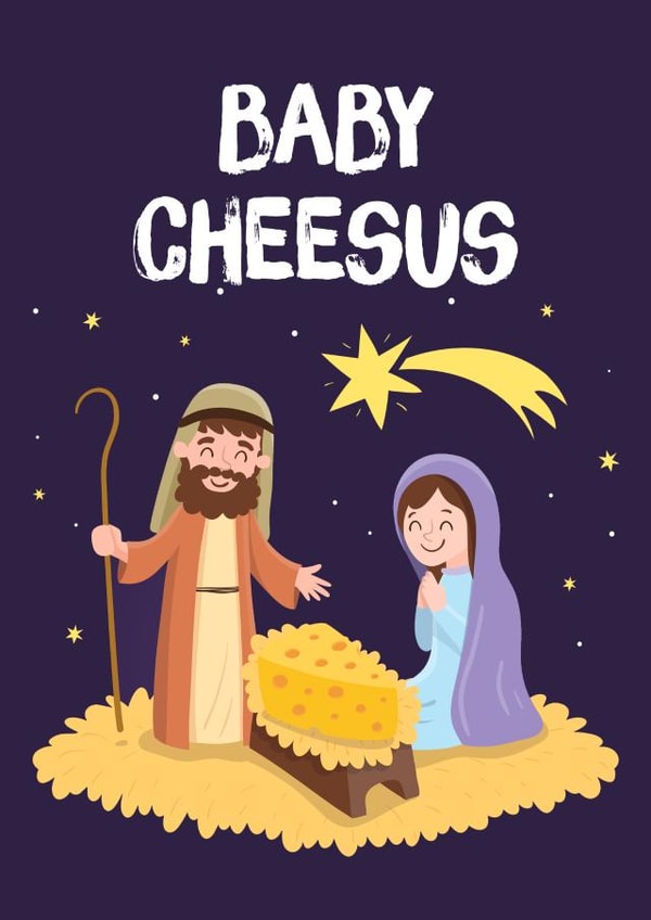 festive nativity Christmas Card 18223 created by Prints With Personality