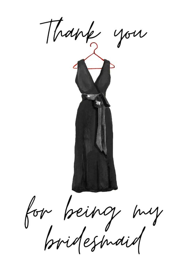 thank you bridesmaid Thank You Card 19877 created by Sunshine in Design