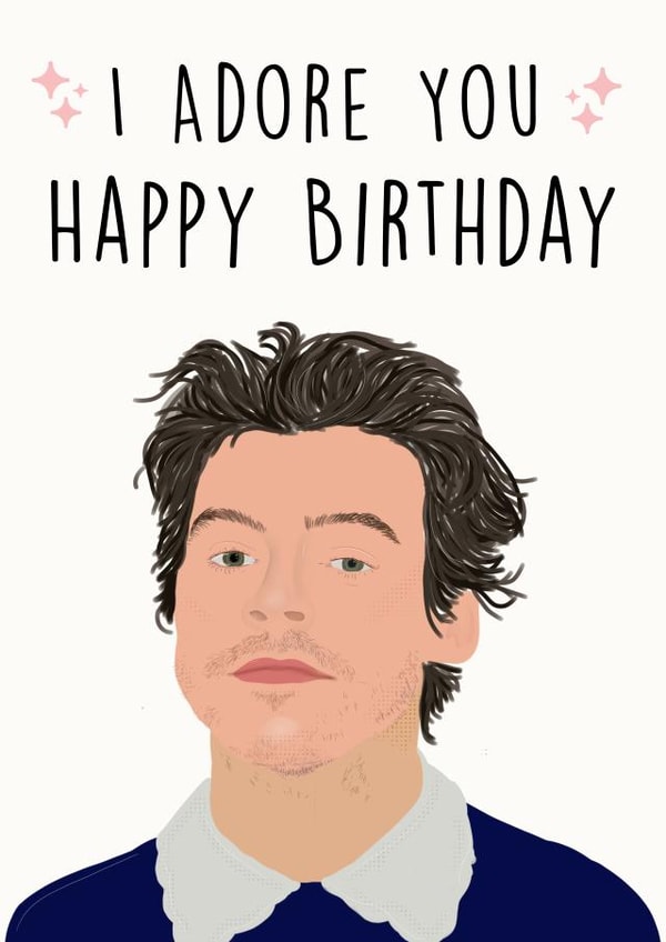 harry styles i adore you Birthday Card 19489 created by Spotlight Card Co.
