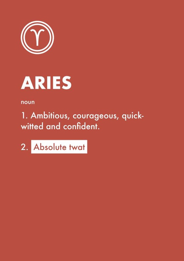 aries horoscope Birthday Card 11712 created by Rishi