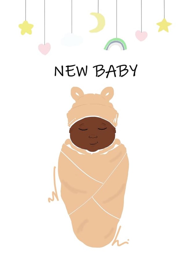 new baby newborn New Baby Card 20064 created by Nicola Lespeare