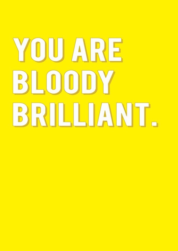 brilliant you New Job Card 6716 created by Redback Cards