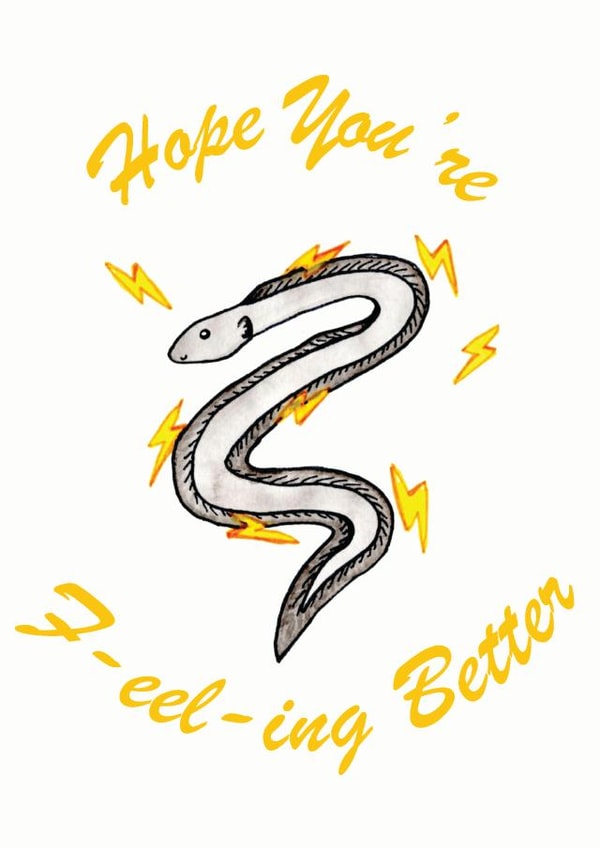 get well soon hope you're feeling better Card 43798 created by PunderWater Designs