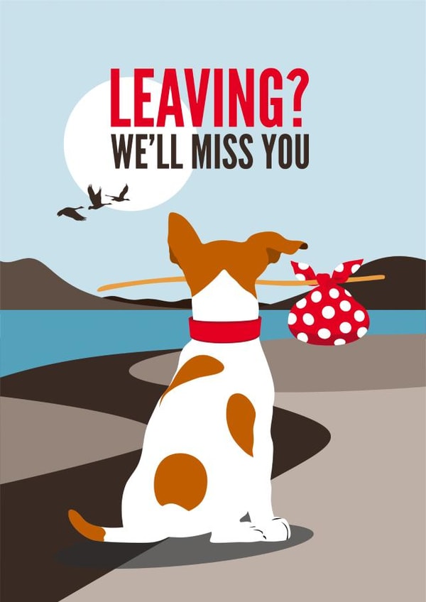 leaving new job Leaving Card 16819 created by Diva Doodle Designs