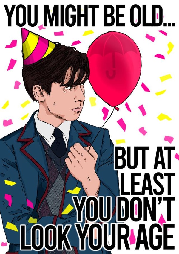 Umbrella Academy Number 5 Birthday Card 19324 created by NotNiceThings