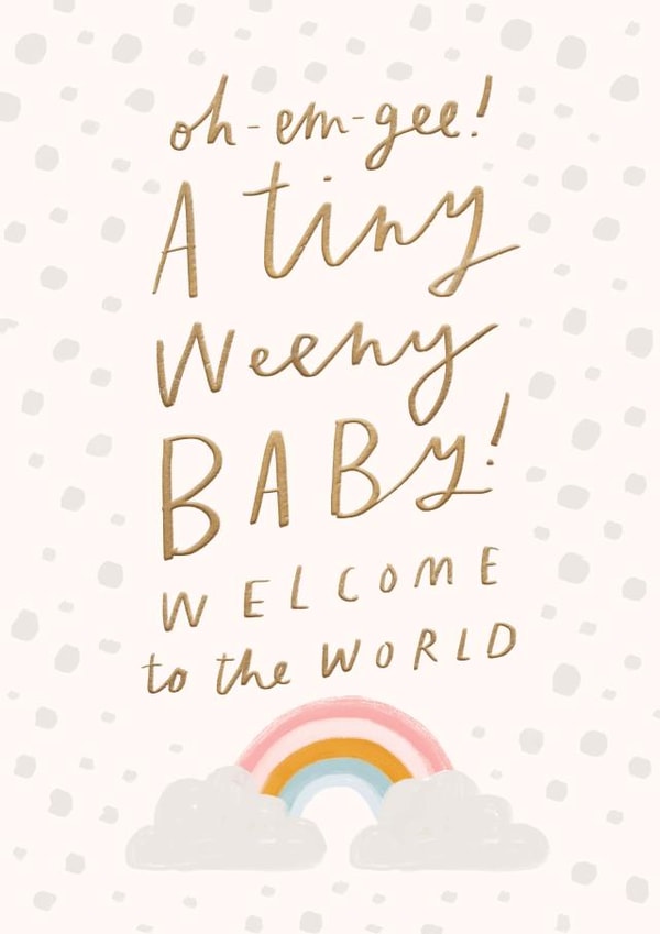 omg tiny New Baby Card 19846 created by Sam Wilson