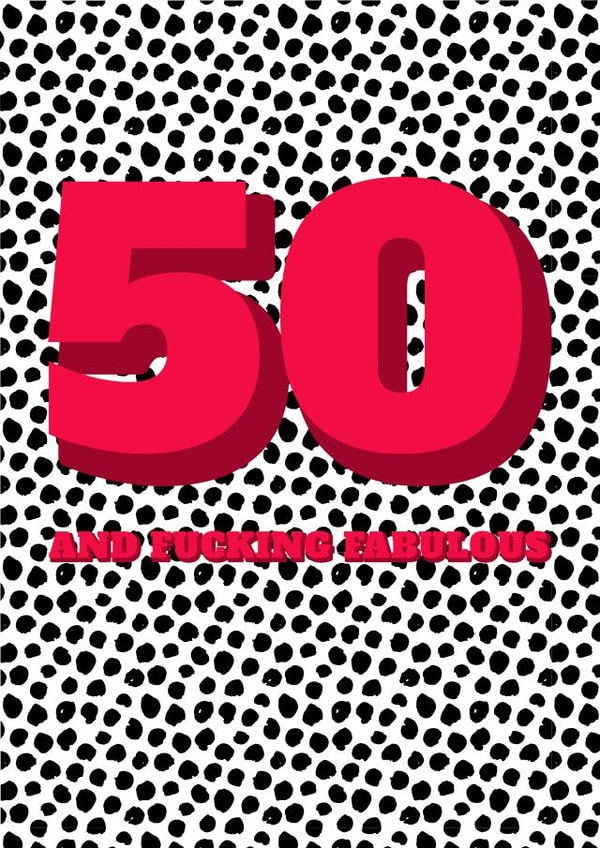 50th 50 Birthday Card 15405 created by Speckled Wren