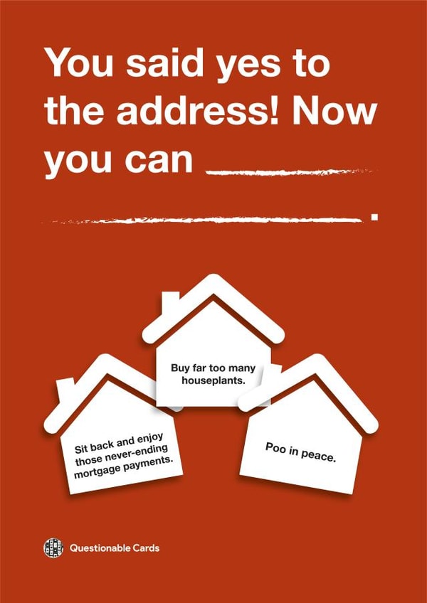 plants cards New Home Card 14994 created by Questionable Cards