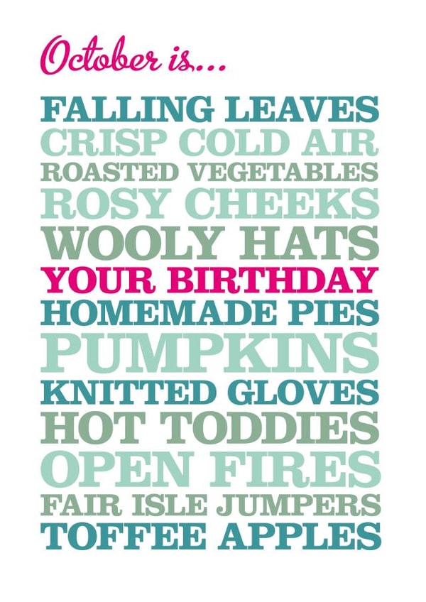 Pumpkin Toffee Apples Birthday Card 13648 created by Rosie Robins