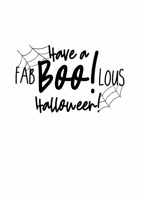 Punny Halloween Card - Fabulous spooky pun created by Ruby Wren Designs