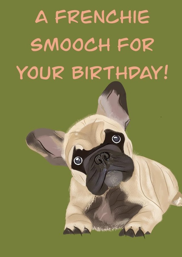Cute french bulldog card to wish a friend happy birthday created by Rae of Sunshine