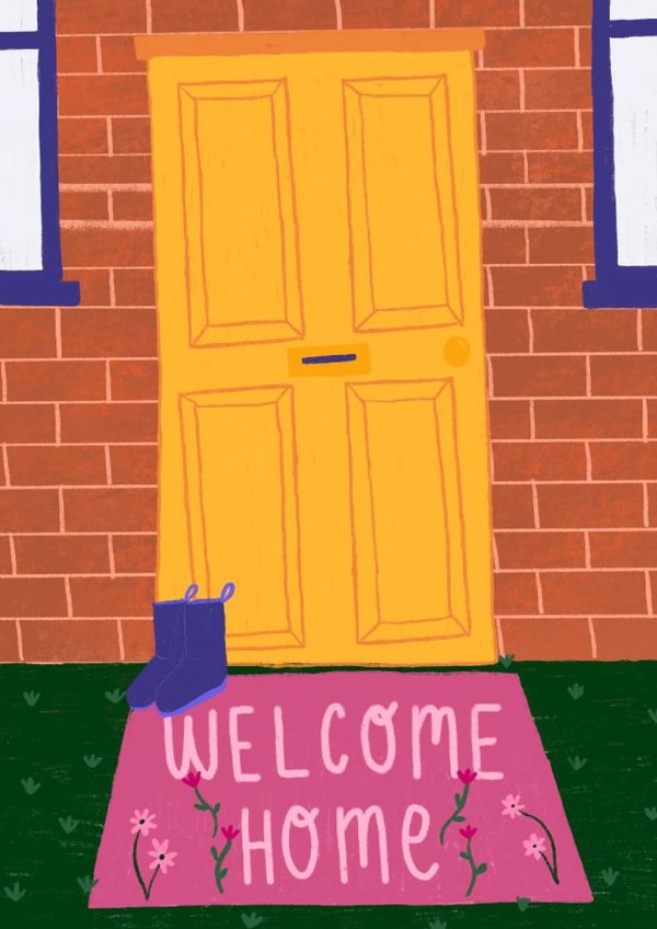 adult illustration New Home Card 17624 created by Isabella