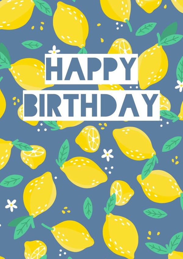 Fun Birthday Card - Lemons - Daisies created by Good Goose Designs