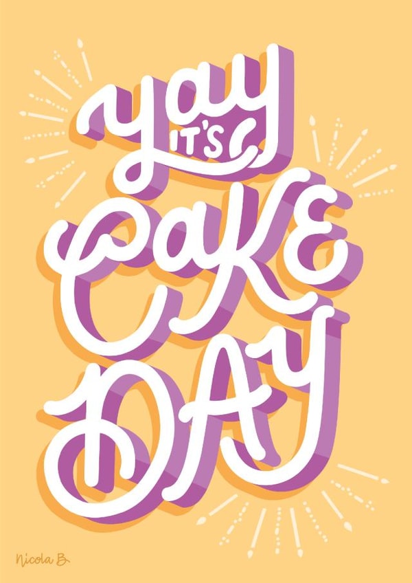 cake yay Birthday Card 18927 created by Nicola B Studio