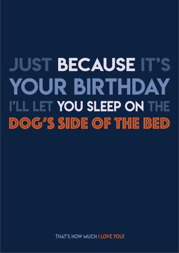 dog bed Birthday Card 15475 created by So My Day
