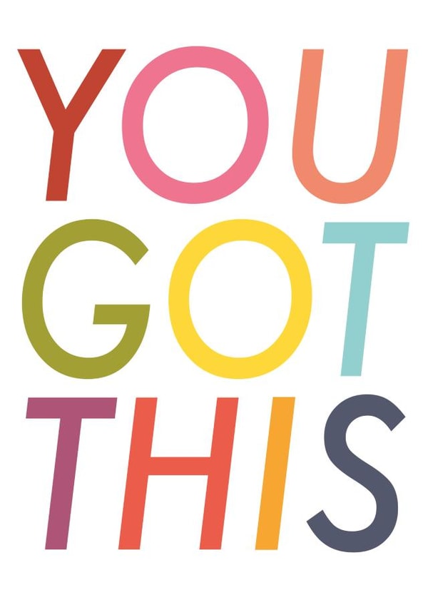 you got this motivation Good Luck Card 20230 created by the little ribs 