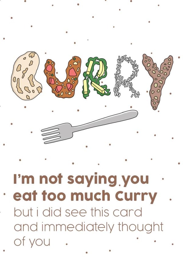 Too much curry card created by No-me illustrations