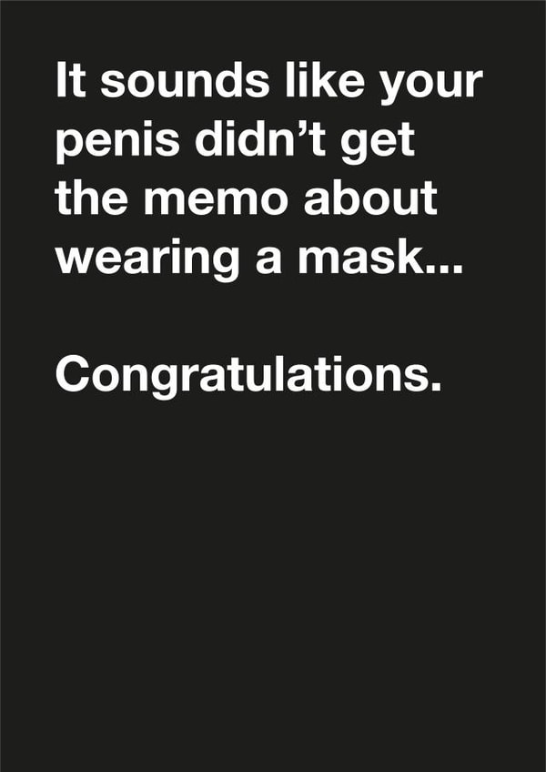 adult baby New Baby Card 39128 created by Questionable Cards