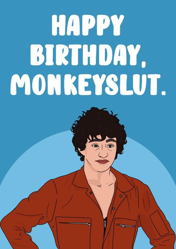 monkeyslut misfits Birthday Card 12958 created by Pink + Pip