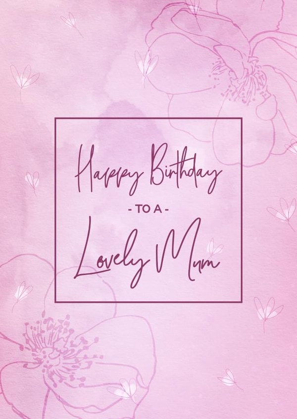 Female Mum Birthday Card 34122 created by Evie Garnett Designs