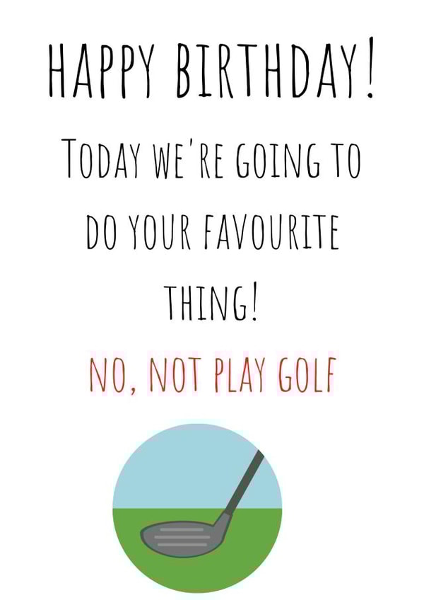 golf sport Birthday Card 19029 created by Amy (Hedgecards)