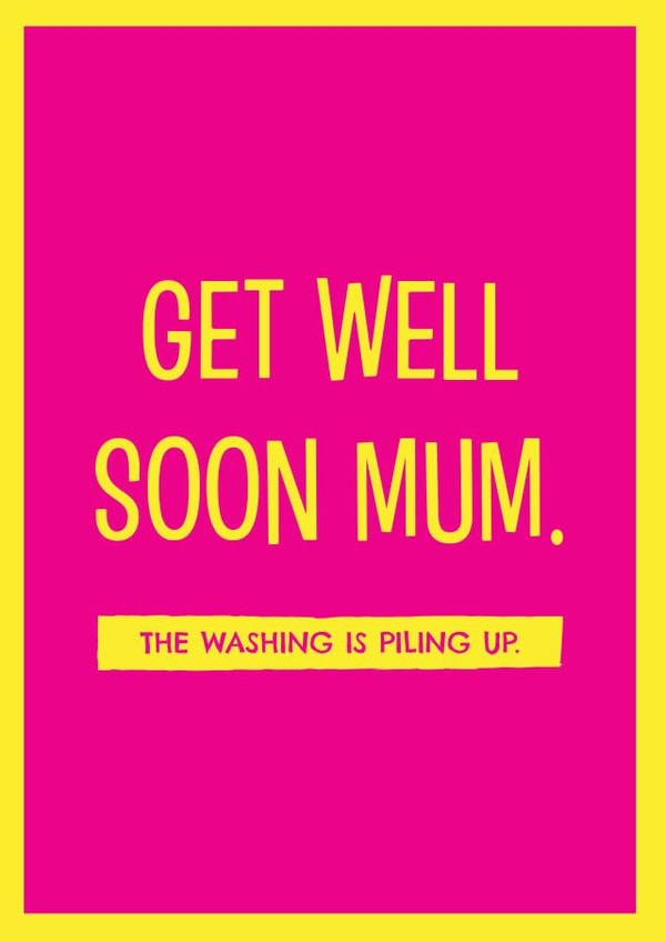 Female adult Get Well Card 44218 created by Stu346