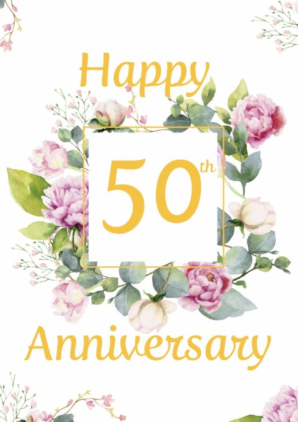 50 classic Anniversary Card 10359 created by Yeti Design
