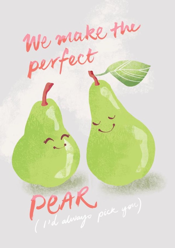 pear fruit Anniversary Card 20210 created by Ohn Mar Win