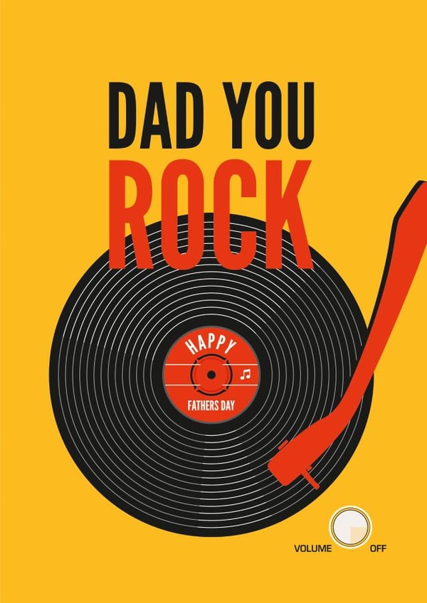 Vinyl LP Record Birthday or Fathers Day Card created by Diva Doodle Designs