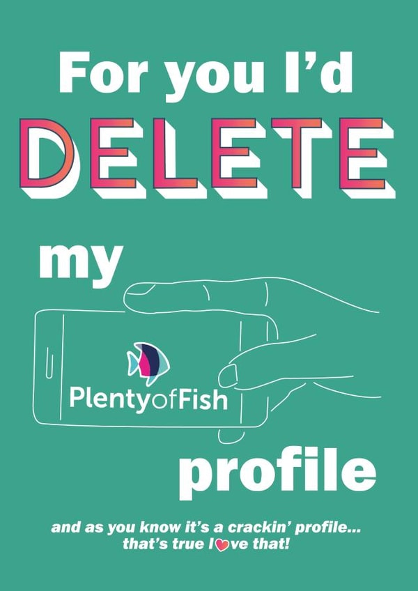 POF Plenty of Fish Valentines Day Card 38843 created by MakeMyAd Designs