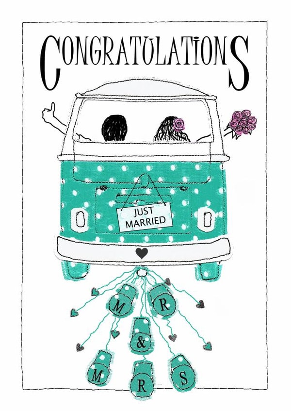Congratulations Minivan Card - Illustrated Card created by Shereen M Designs