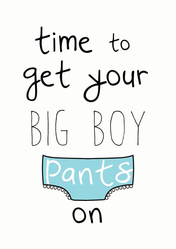 Big boy pants card created by Chocolate Frog