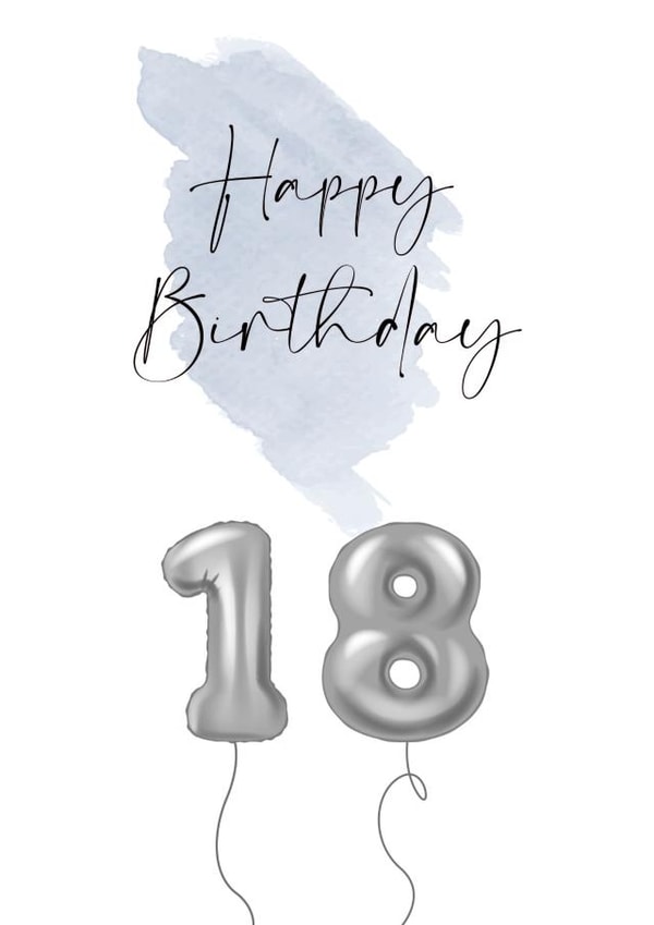 HAPPY BIRTHDAY WATERCOLOUR Card 40935 created by Created by joy