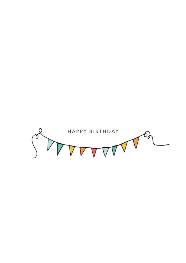 Classic Birthday Card - Banner - Simple created by Jessica Day