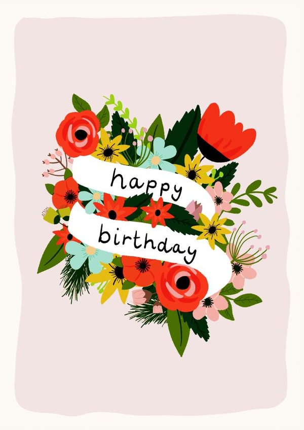 flower pretty Birthday Card 20275 created by Melissa Gray