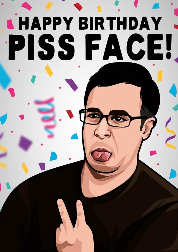 Will The Inbetweeners birthday card created by All Things Banter