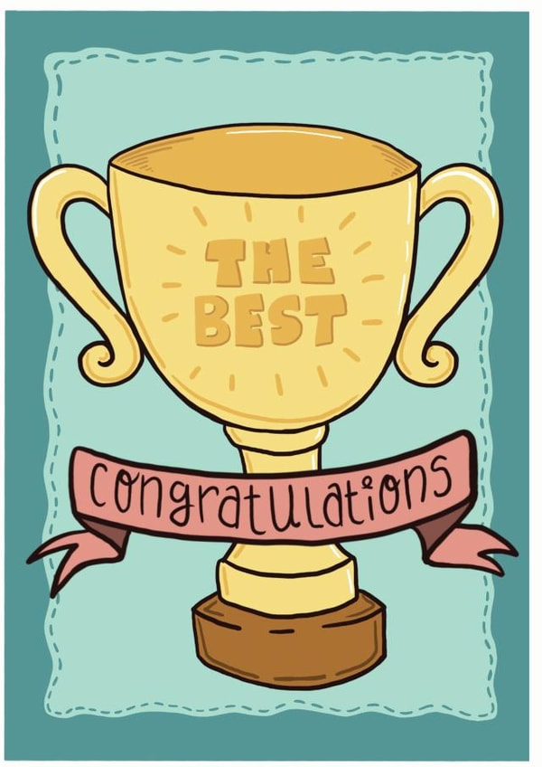 trophy the best Congratulations Card 20278 created by Heather Mauchline