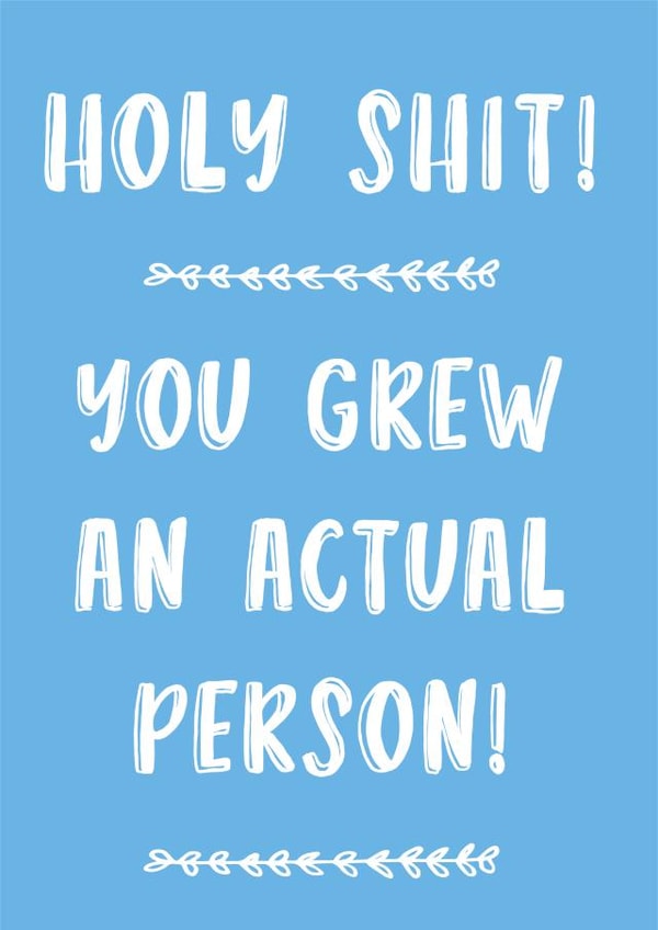 newborn adult New Baby Card 12891 created by Thriftbox