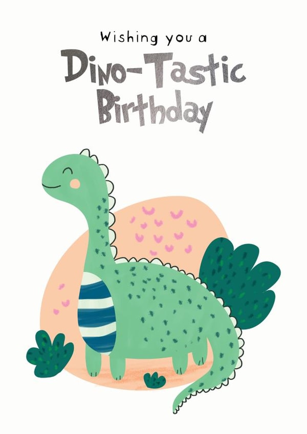 Children's Dino-Tastic Birthday Card created by Sorina Bogiu
