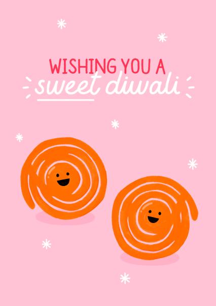 Sweet Diwali card card