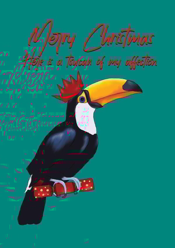 toucan affection Christmas Card 43481 created by The Gifting Knot
