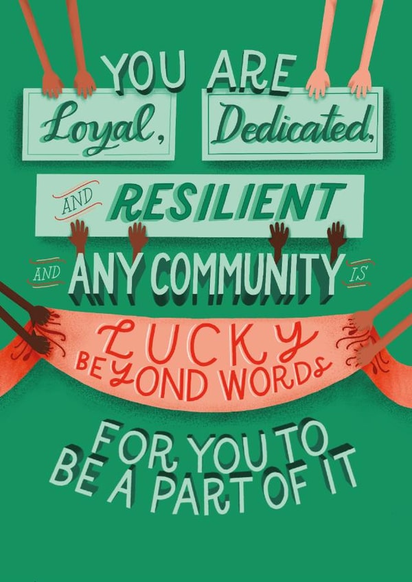 dedicated resilient Love & Friendship Card 4847 created by Jenny Mecher