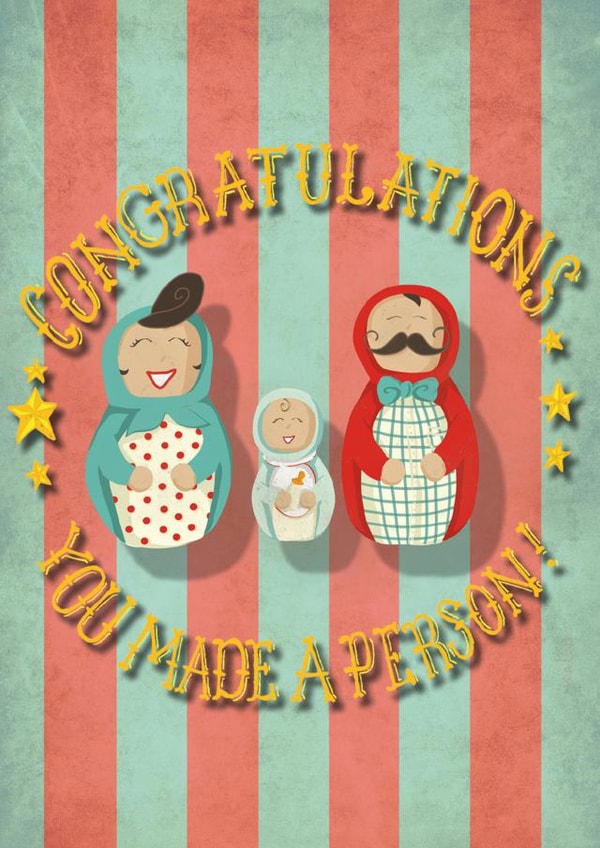 New parent Pregnant Pregnancy Card 5577 created by Gillian Maher