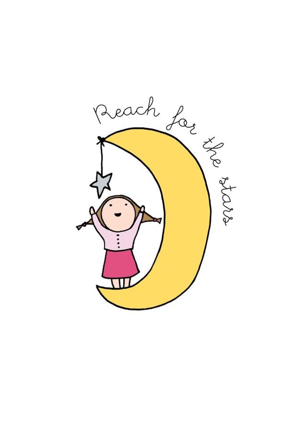 Reach for the stars card created by Eskimo Kiss Designs